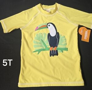 Gymboree Yellow Toucan Kids Swim Rashguard